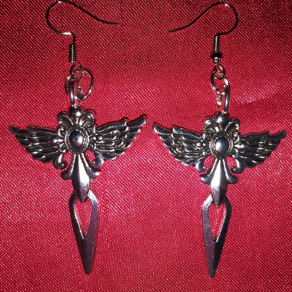 Cross earrings - Picture 2 of 7